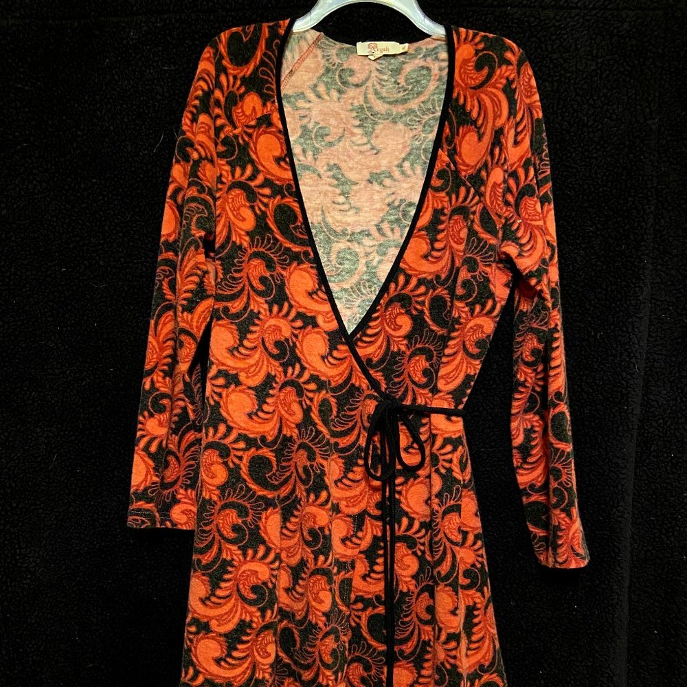 ARYEH Paisley Wrap Dress